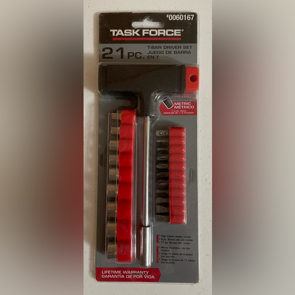 🪛 Task Force T Bar Driver Set